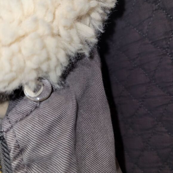 YOUNG FABULOUS & BROKE YFB Earhart Sherpa Collar Jacket Medium Cropped - Picture 6 of 9